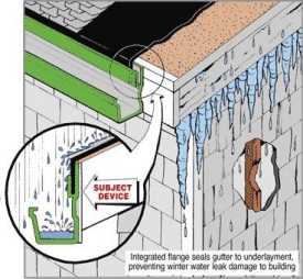 Cutaway drawing of the Freezeblock product